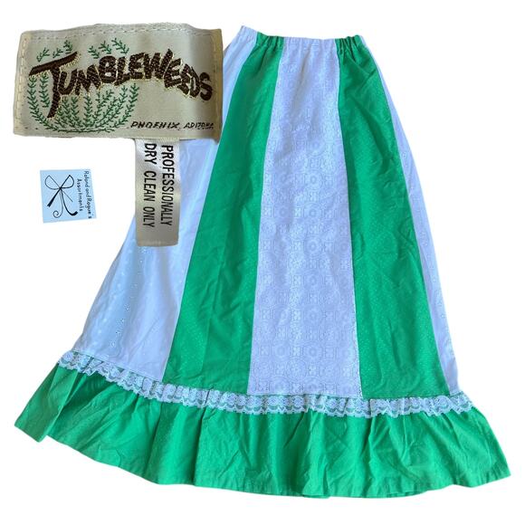 Tumbleweeds Western Lace Maxi Skirt Sz Approx 2-4 (No size tag see measurements) - Picture 1 of 4